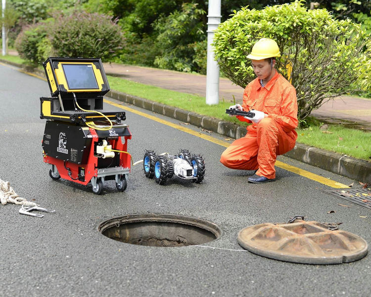 管道爬行机器人对燃气管道做内部检测